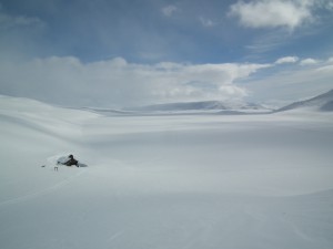 Kilpisjärvi Saana lake ski trail