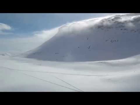 Kilpisjärvi Saana lake ski trail